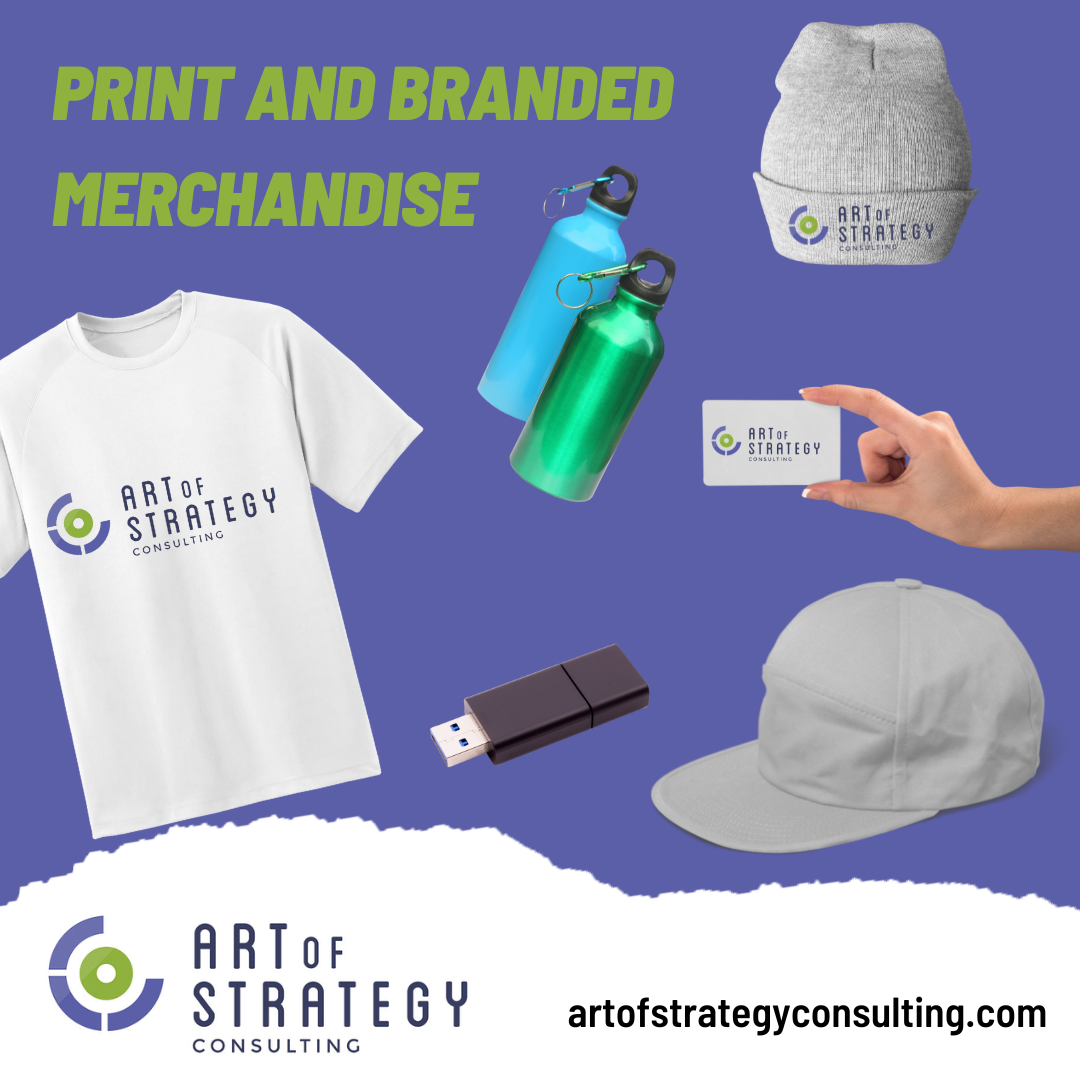 Print and Branded Merchandise - Art Of Strategy - Marketing Strategy